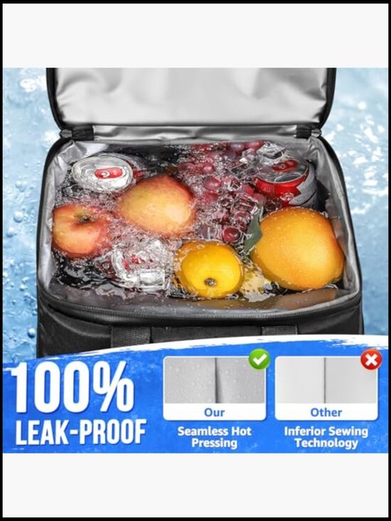 Large Capacity Insulated Backpack Cooler Tactical Design 45 Cans Leakproof main image 6